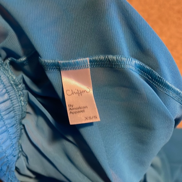 American Apparel chiffon maxi skirt in blue - Picture 3 of 3